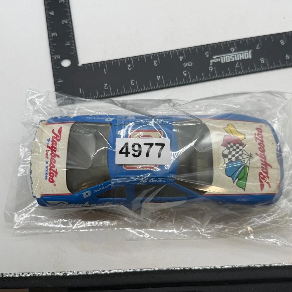 Vintage Jeff Burton 8 Raybestos Brakes Ford Thunderbird Diecast NASCAR 1:24 Blue